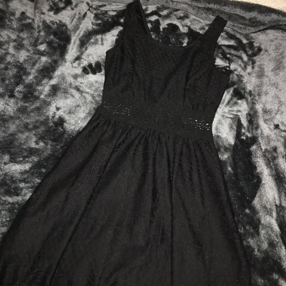 Tight black dress