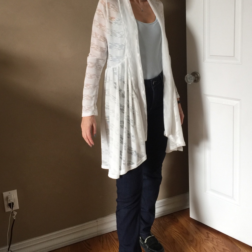 White Knit Sweater jacket