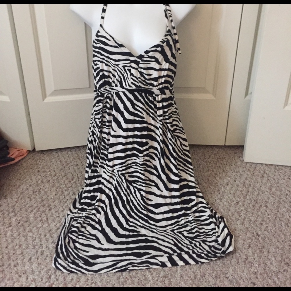 Zebra print dress