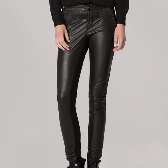 maje leather pants