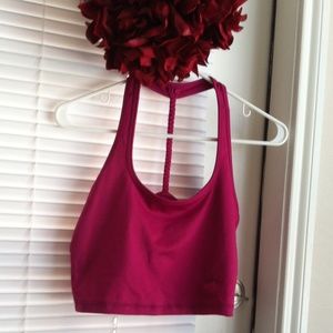 Mika Yoga Hot Pink Crop Top