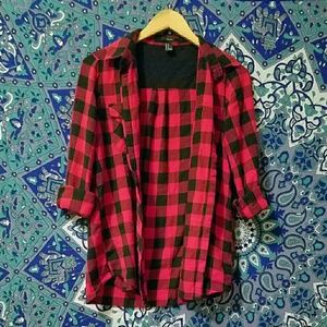Original Checkered Red and Black Flannel