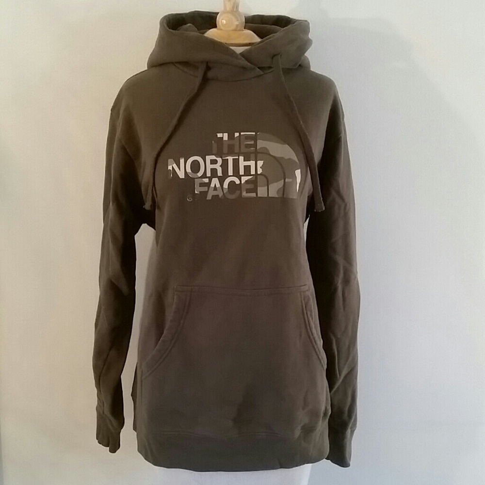 North Face camo hoodie sweatshirt