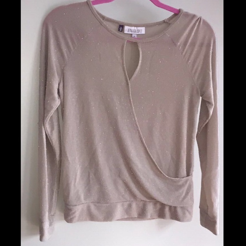 Gold sparkle top