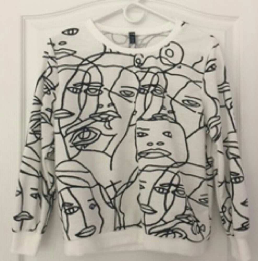 Choies White Mosaic Top