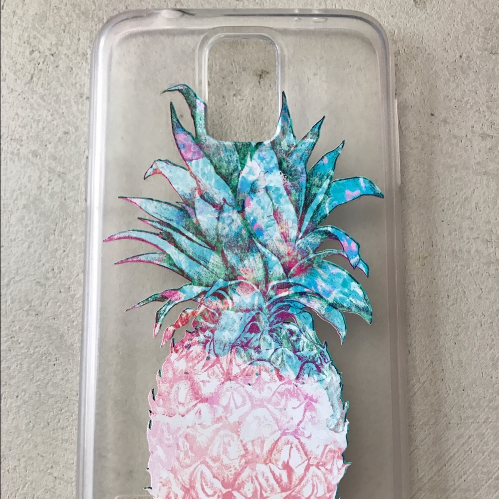 Clear pineapple phone case (Samsung Galaxy S5)