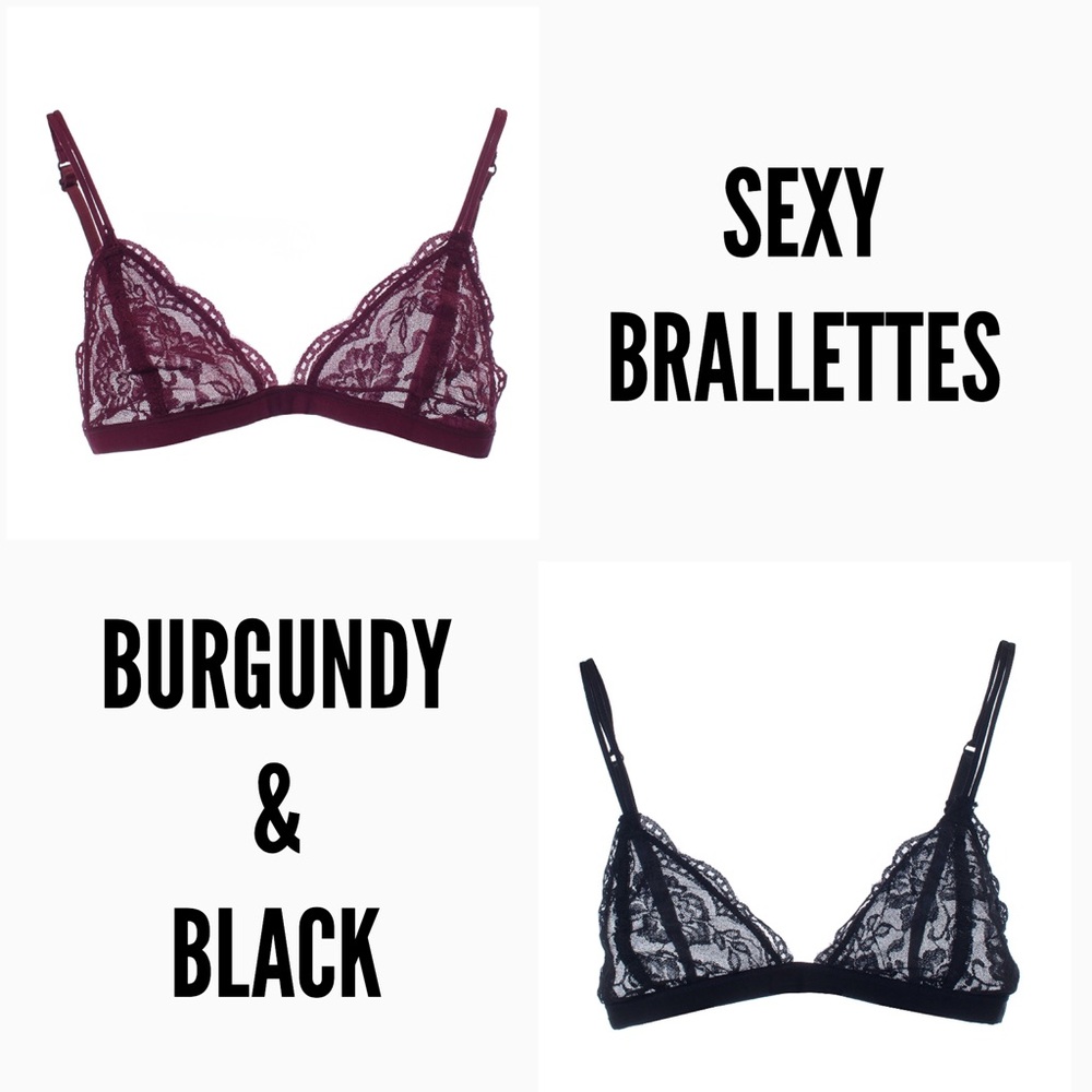 2 SEXY LACE BRALETTES