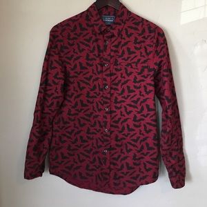 Topman Bat Print Button Down shirt