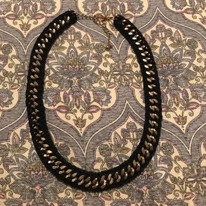 Black and gold chain necklace
