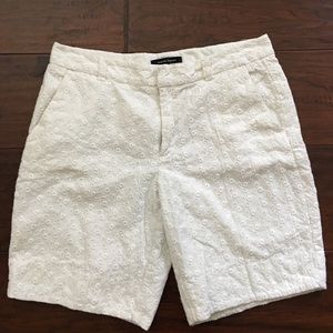White Nanette Lepore Eyelet Shorts