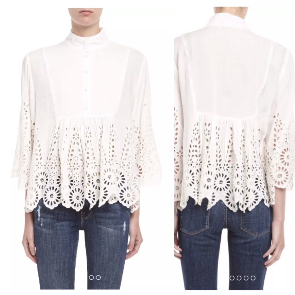Brandnew, Unused, Ganni Yoko Lace Blouse