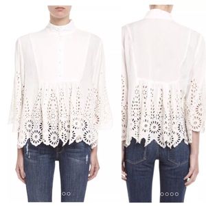 Brandnew, Unused, Ganni Yoko Lace Blouse