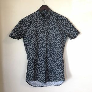 Zanerobe Geometric Print Seven Foot Button Down