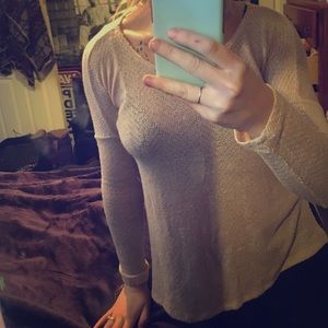 Lightweight cream sweater