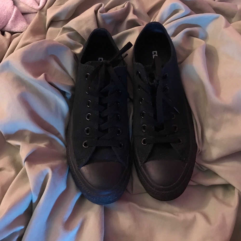 All Black Converse.