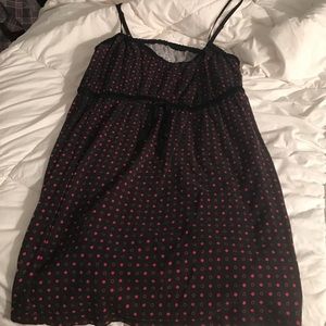 Black and Pink Polka Dot Nightie Size 22/24