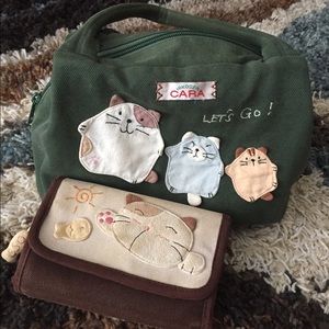 Cute little cloth purse and wallet