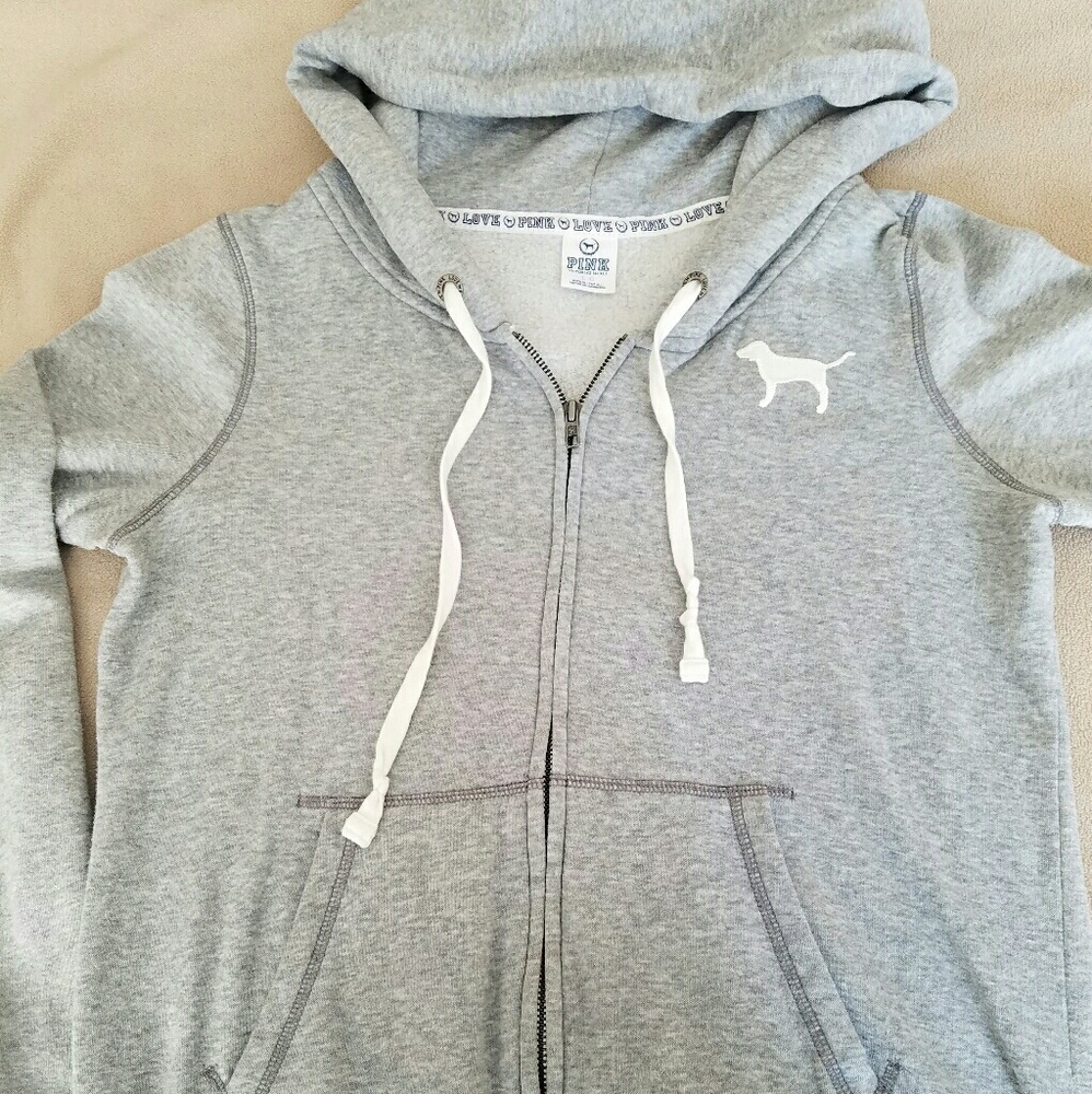 Heather Gray Victoria's Secret Pink Hoodie