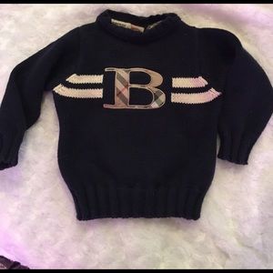 Burberry baby boy sweater sz 9 months