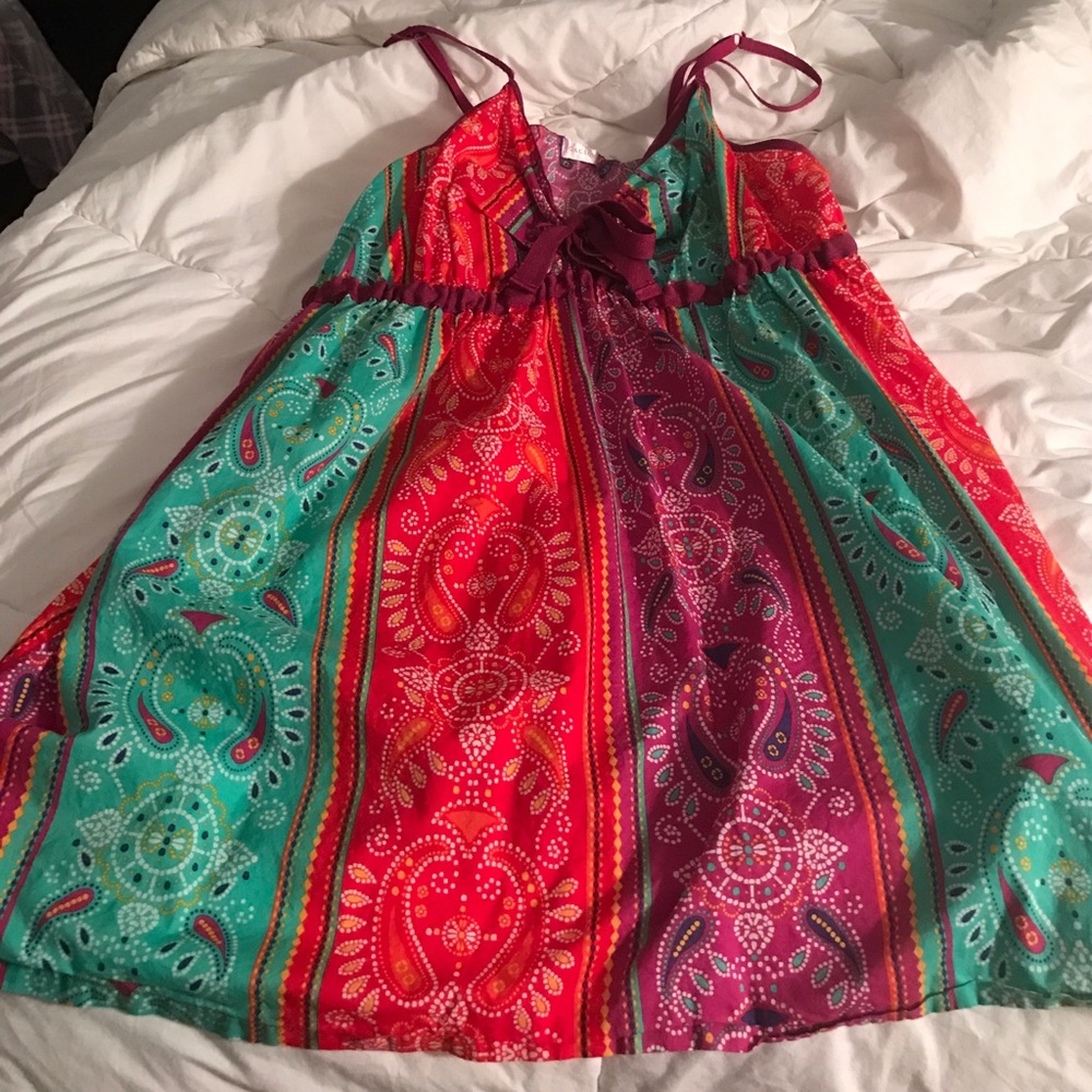 Multicolored paisley cotton Nightie -- Size 22/24