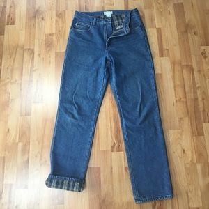 LL Bean Flannel Lined Jeans
