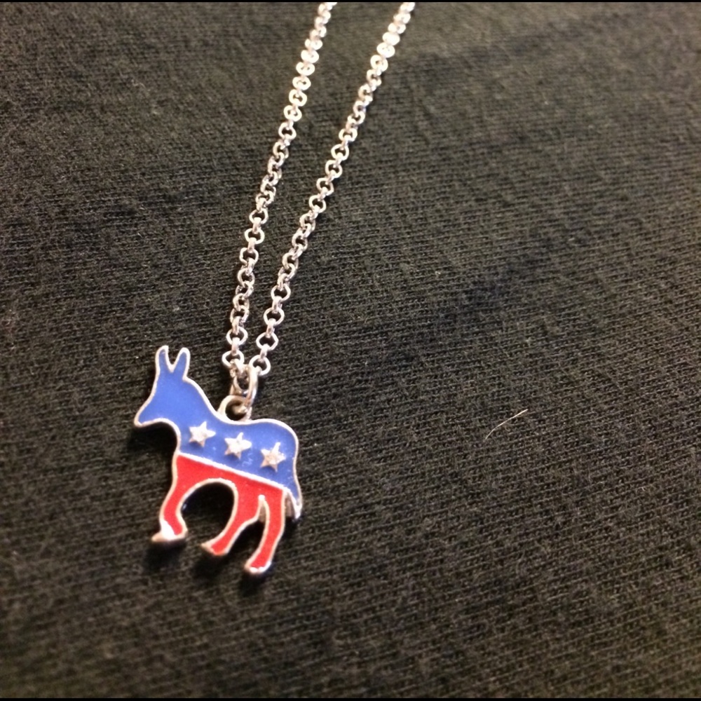 Democratic donkey necklace