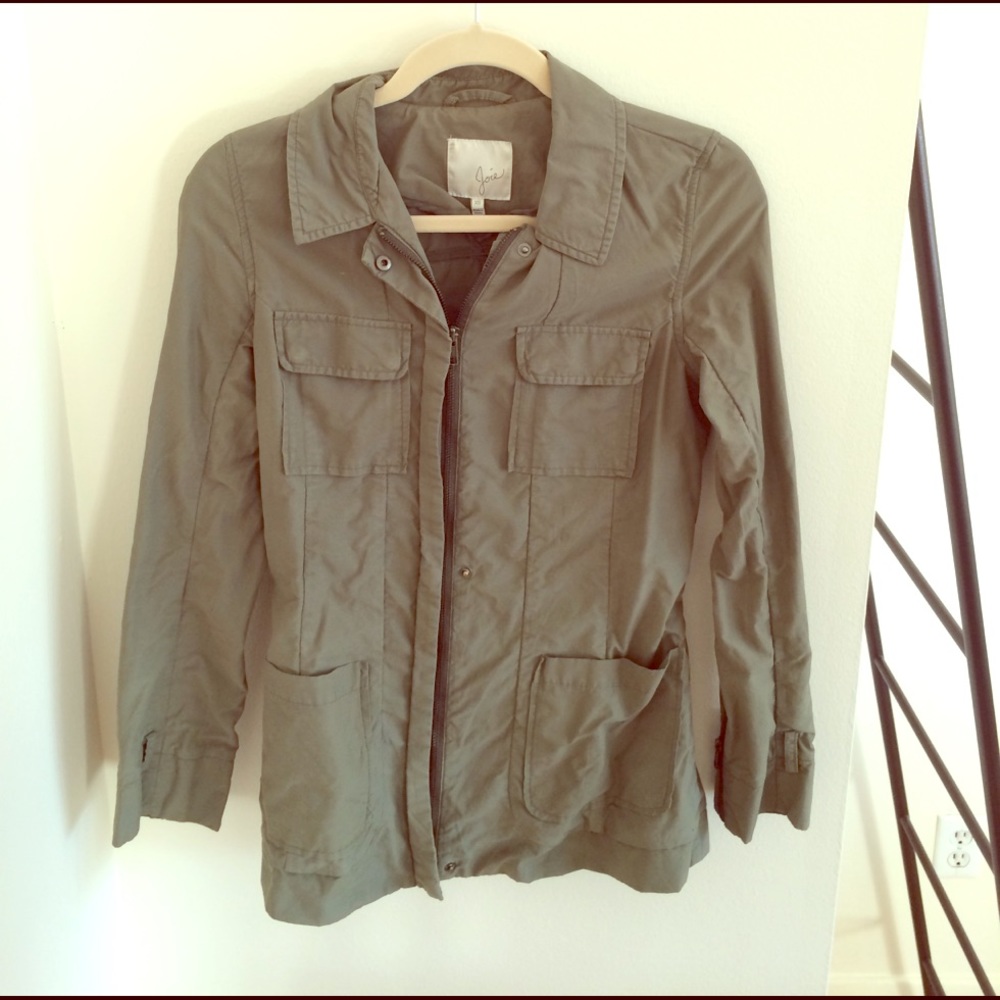 Classic olive green army jacket