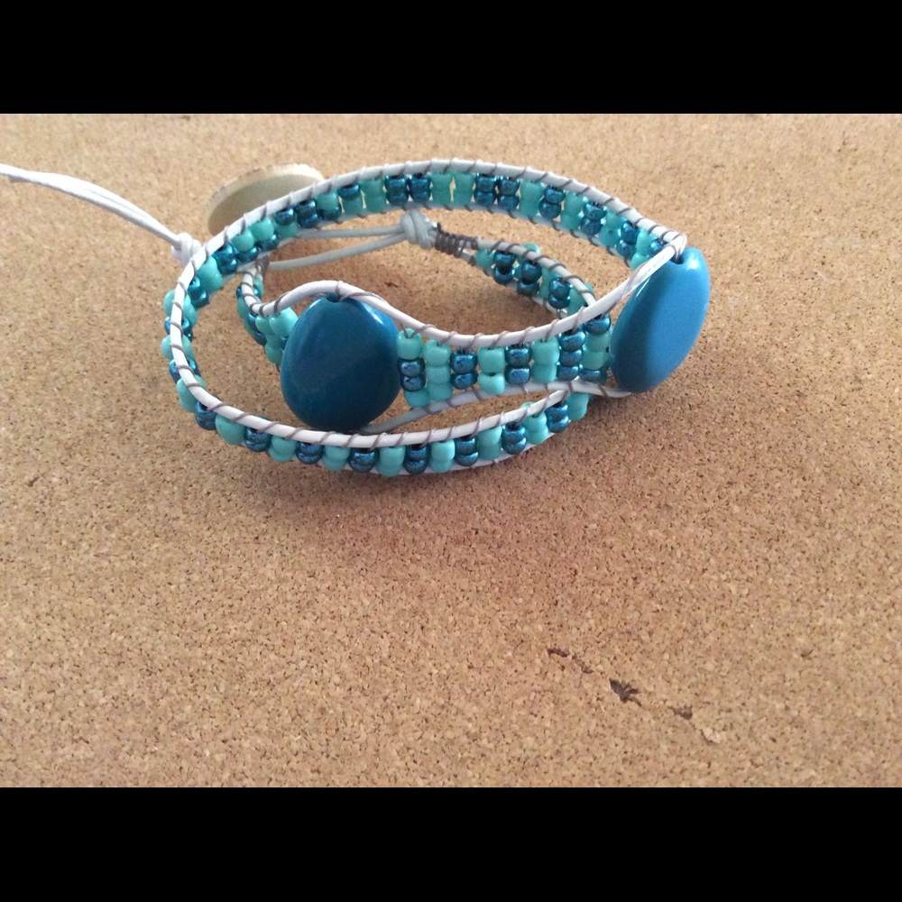 Leather wrap bracelet
