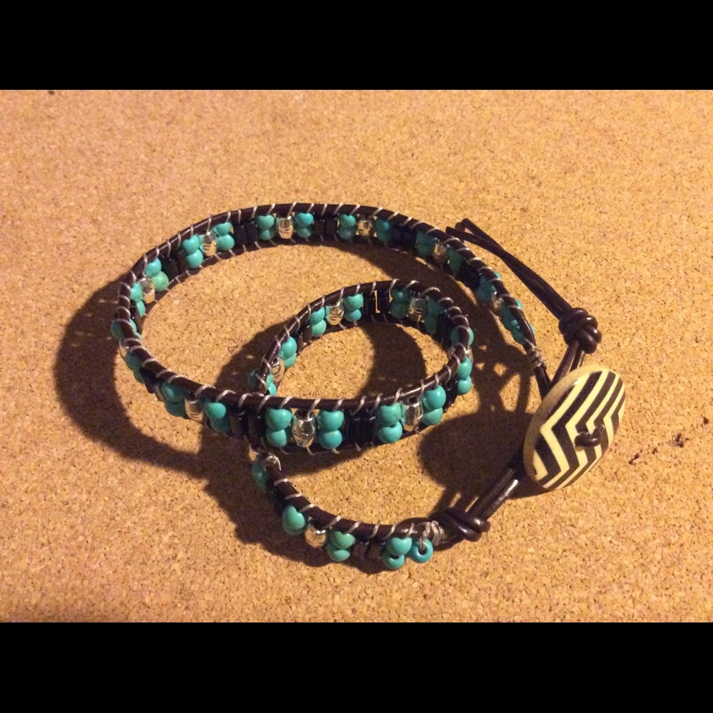 Leather wrap bracelet