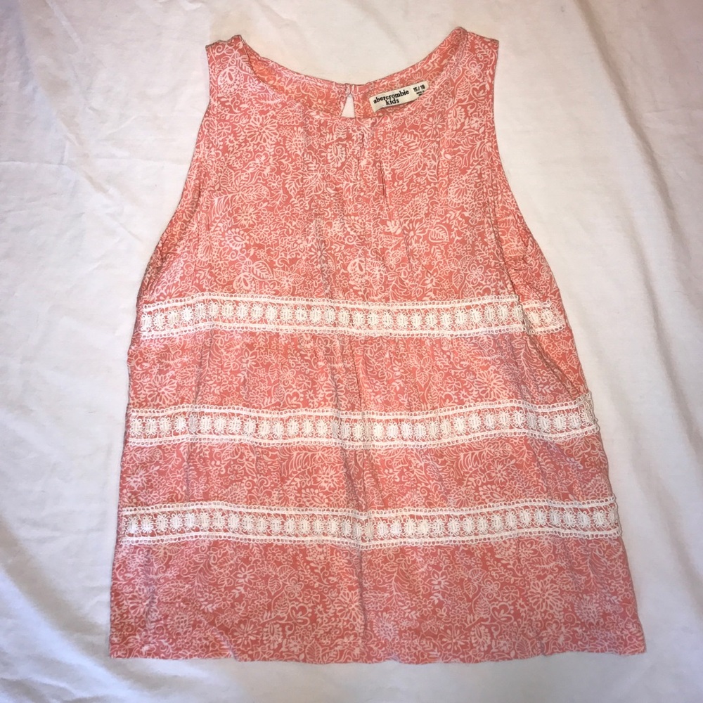 Abercrombie kids peach tank 15/16
