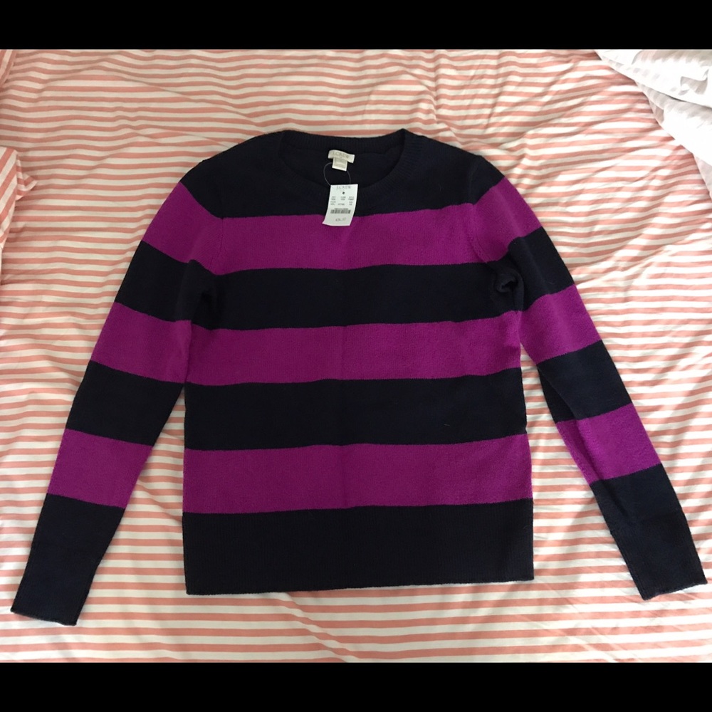 J. Crew pinstriped sweater