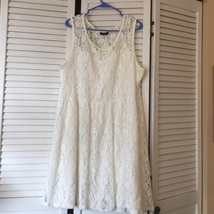 White lace dress