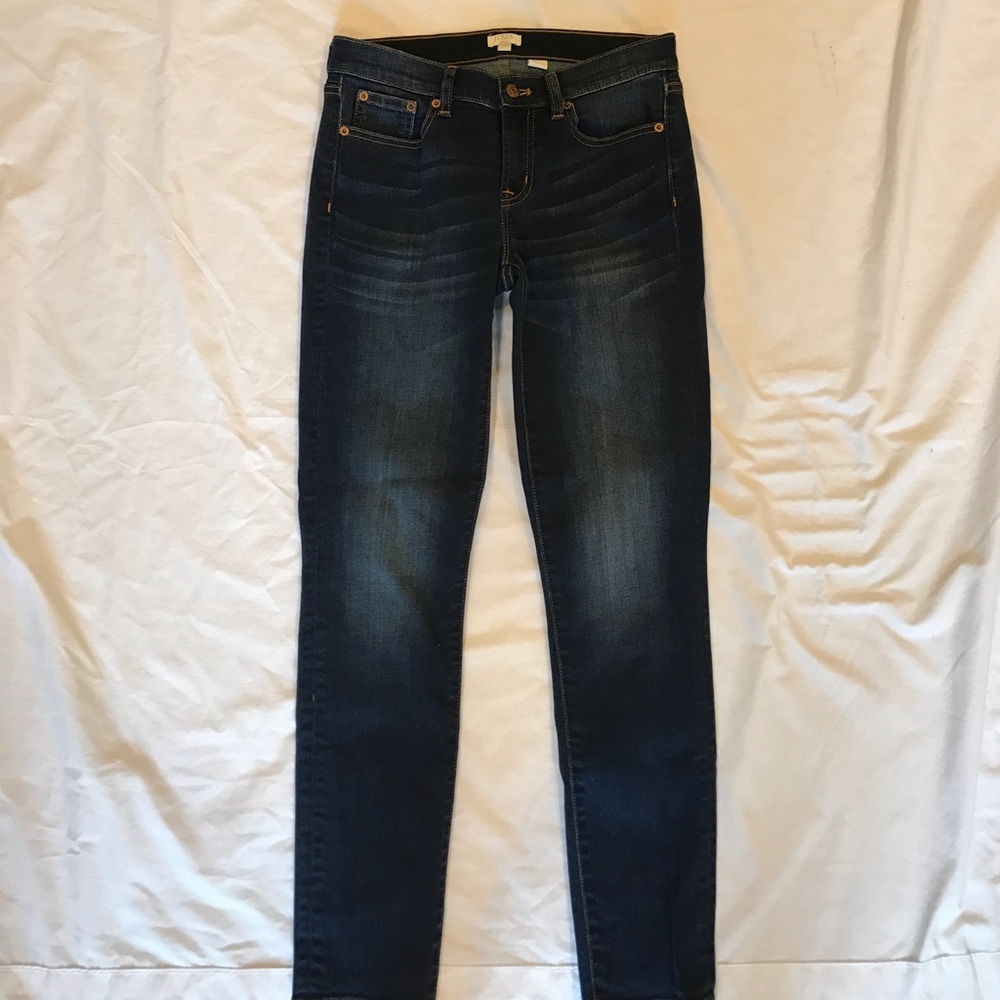 J. Crew dark wash skinny jeans 25/28