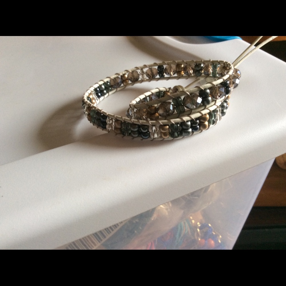 Leather wrap bracelet