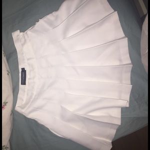 White tennis skirt