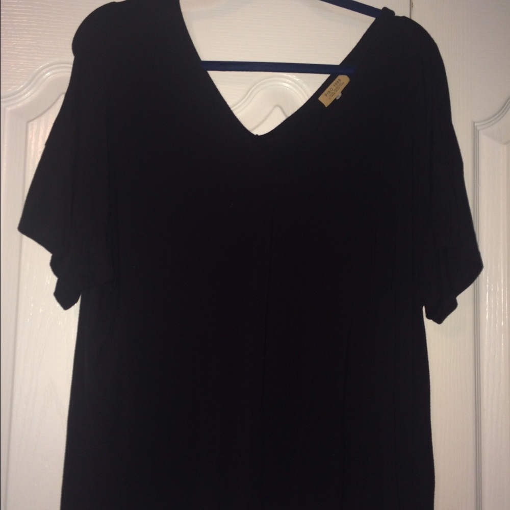 V-neck short sleeve Piko
