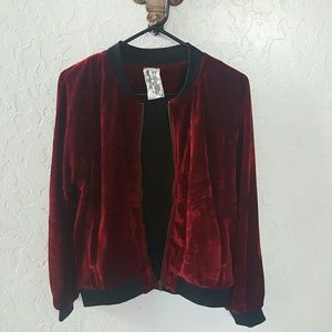 Velevt bomber jacket