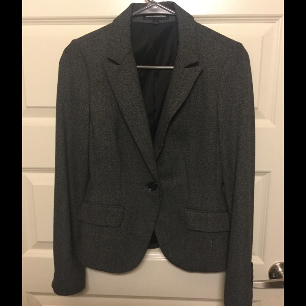 Express gray blazer