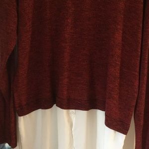 Kensie Tops - Red long sleeved Kensie top/blouse NWT Kensie Tops - Red long sleeved Kensie top/blouse NWT