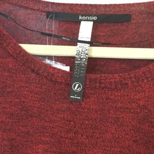 Kensie Tops - Red long sleeved Kensie top/blouse NWT Kensie Tops - Red long sleeved Kensie top/blouse NWT