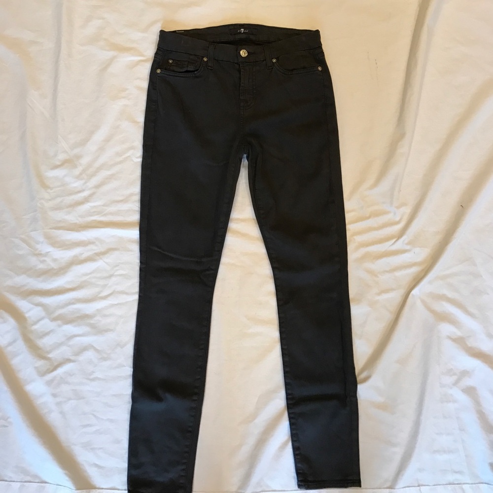 7 For All Mankind grey skinny pants 26