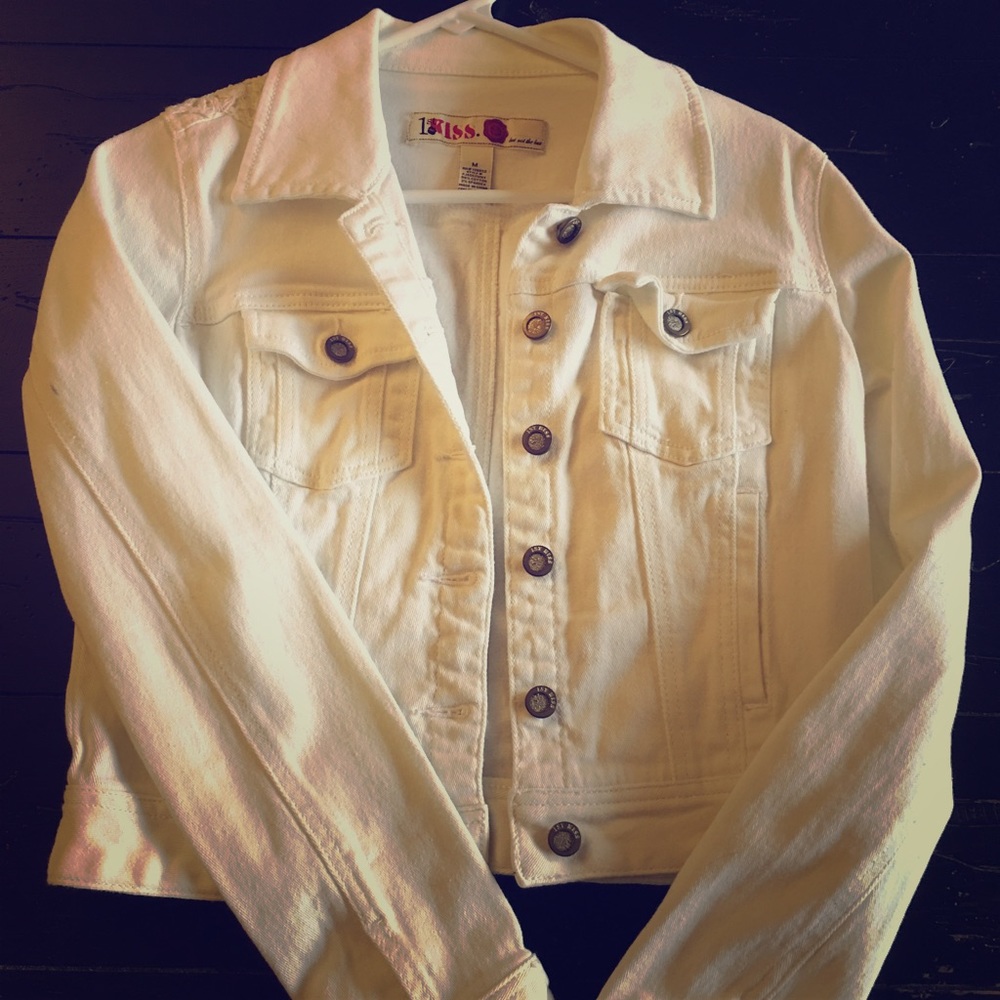 White denim jacket