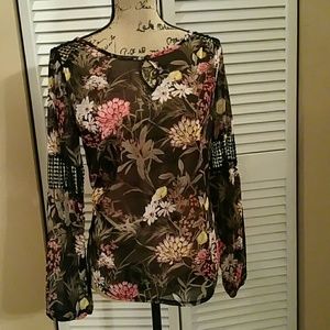 INC Key hole illusion Top