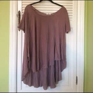 Mauve high-low t-shirt