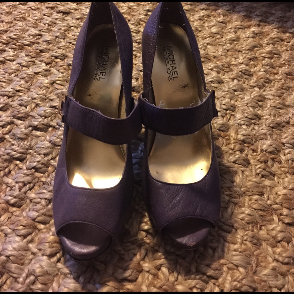 Michael Kors purple high heel. Women's 71/2