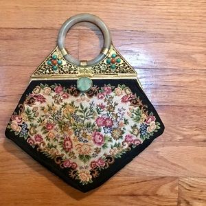 VINTAGE Embroidered Handbag