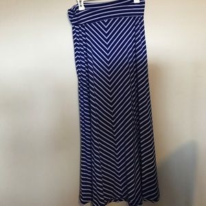 Blue maxi skirt