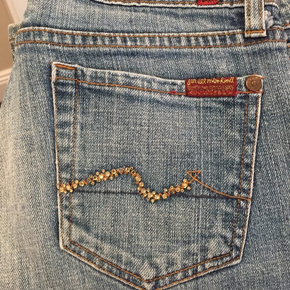 7 for all Mankind Swarovski Pocket Bootcut