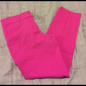 J.Crew Hot Pink Cafe Capri Pant