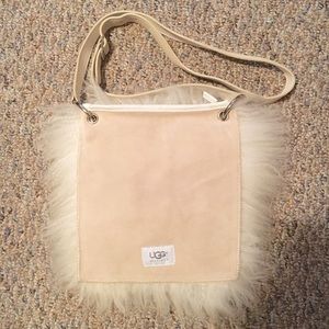 Price drop! Ugg sheepskin & fur cross body bag